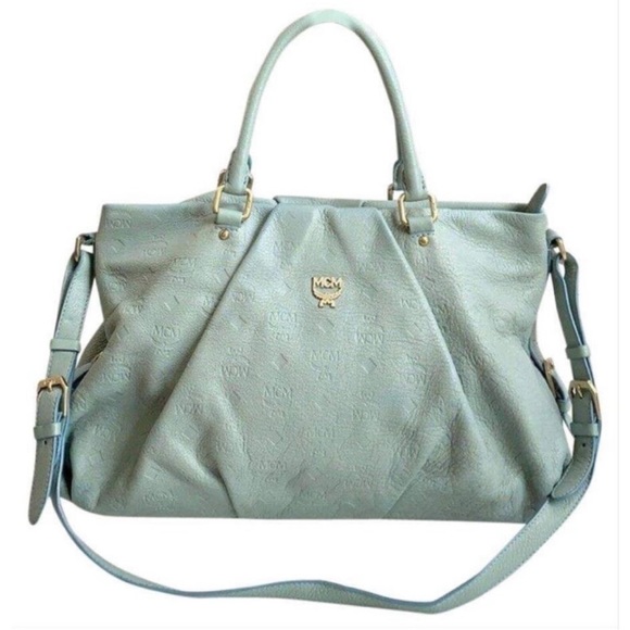 Authentic MCM 2-Way Embossed Shoulder/Handbag - Picture 1 of 14